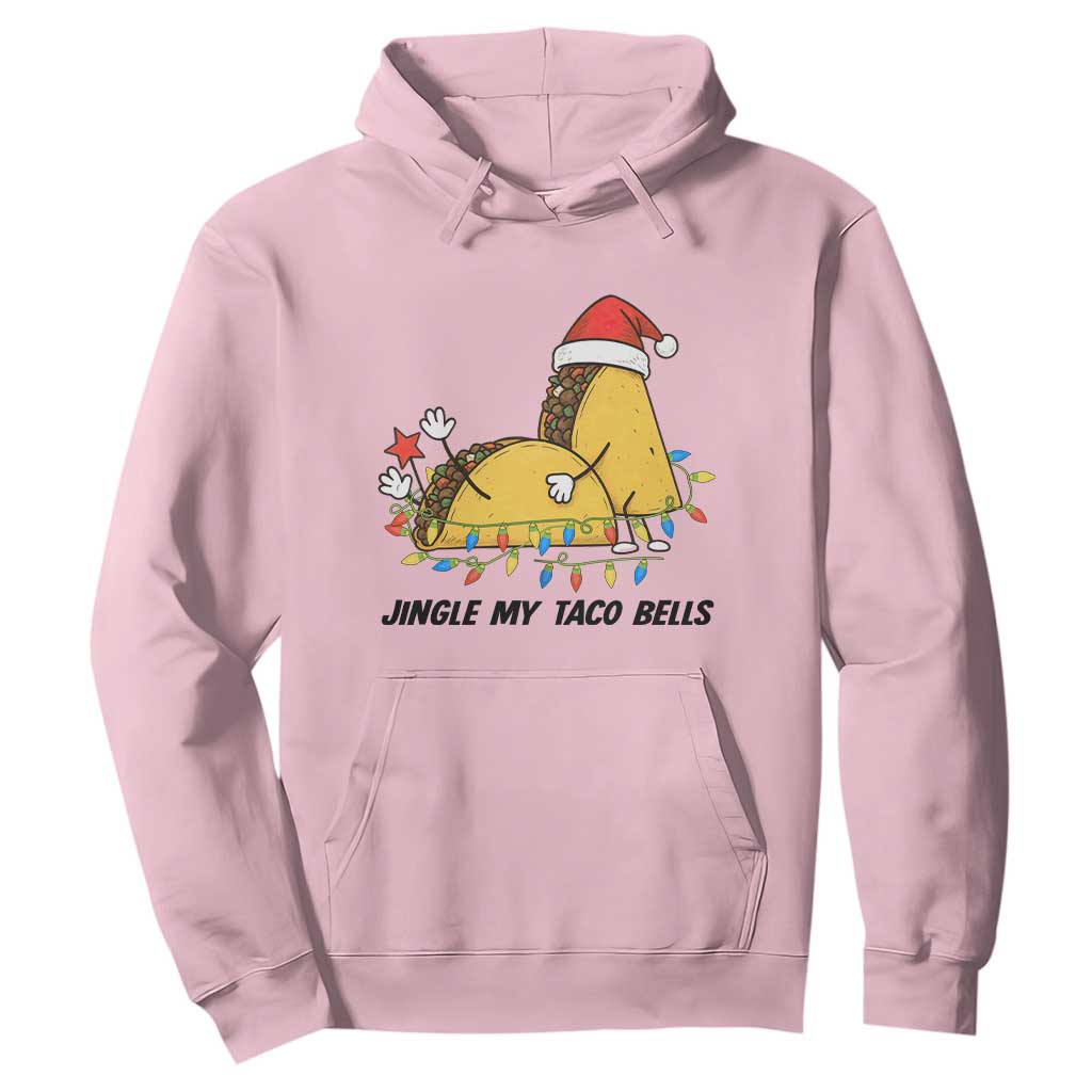 Funny Taco Christmas Hoodie Jingle My Taco Bells TS14 Light Pink Print Your Wear
