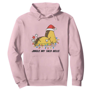 Funny Taco Christmas Hoodie Jingle My Taco Bells TS14 Light Pink Print Your Wear