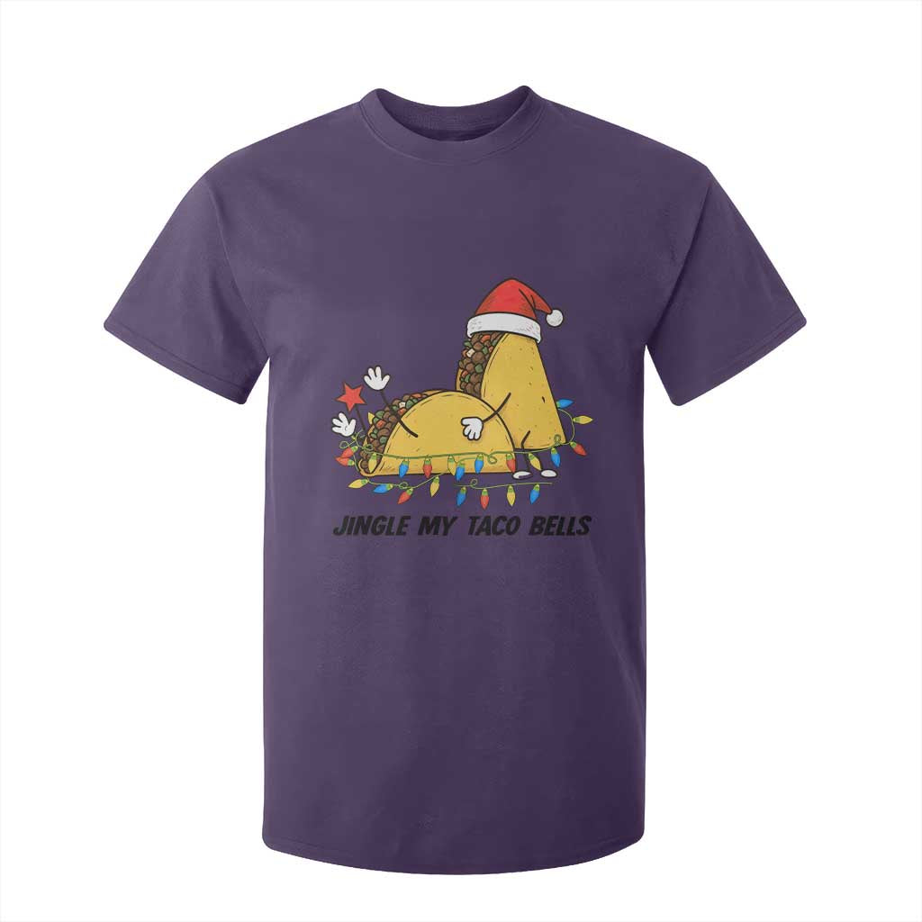 Funny Taco Christmas T Shirt For Kid Jingle My Taco Bells TS14 Purple Print Your Wear