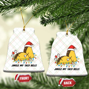 Funny Taco Christmas Ceramic Ornament Jingle My Taco Bells TS14 Print Your Wear