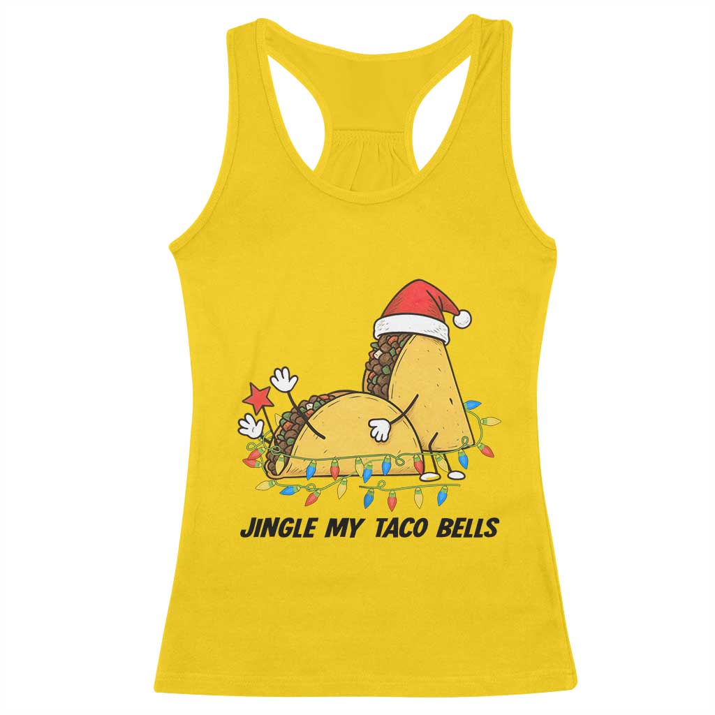 Funny Taco Christmas Racerback Tank Top Jingle My Taco Bells TS14 Daisy Print Your Wear