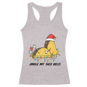 Funny Taco Christmas Racerback Tank Top Jingle My Taco Bells TS14 Ice Gray Print Your Wear