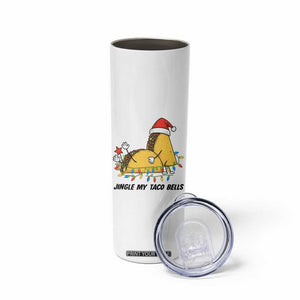 Funny Taco Christmas Skinny Tumbler Jingle My Taco Bells - Print Your Wear