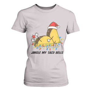 Funny Taco Christmas T Shirt For Women Jingle My Taco Bells TS14 Ice Gray Print Your Wear
