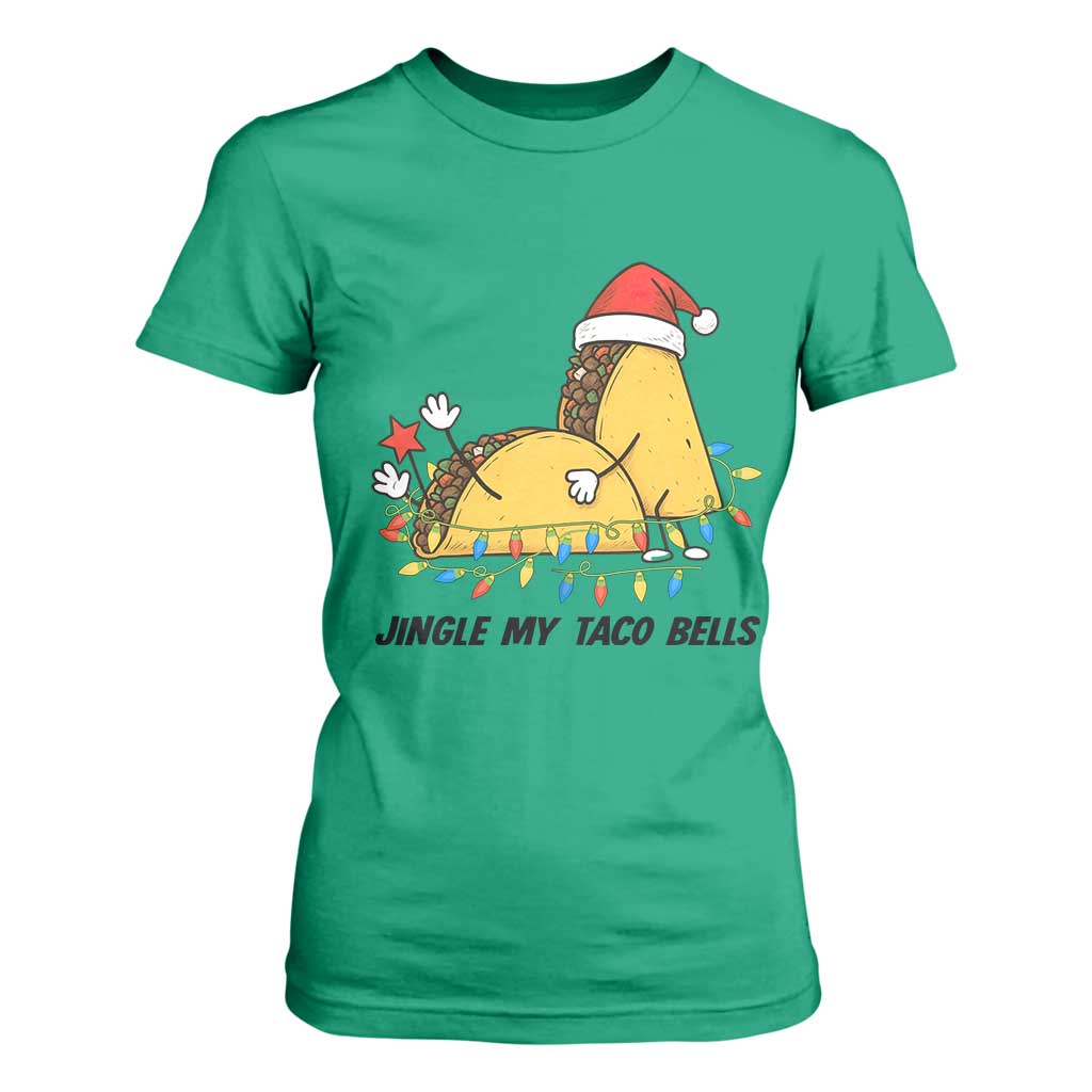Funny Taco Christmas T Shirt For Women Jingle My Taco Bells TS14 Irish Green Print Your Wear