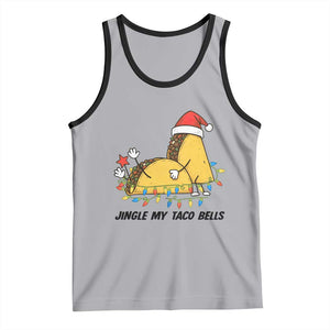 Funny Taco Christmas Tank Top Jingle My Taco Bells TS14 Athletic Heather Black Print Your Wear