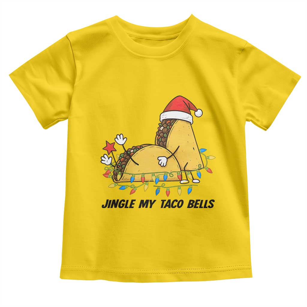 Funny Taco Christmas Toddler T Shirt Jingle My Taco Bells TS14 Daisy Print Your Wear