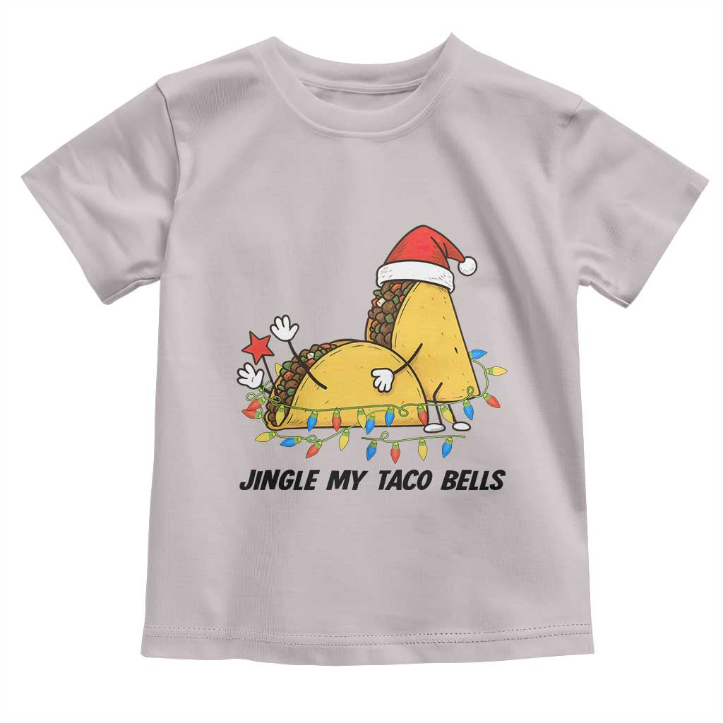Funny Taco Christmas Toddler T Shirt Jingle My Taco Bells TS14 Ice Gray Print Your Wear