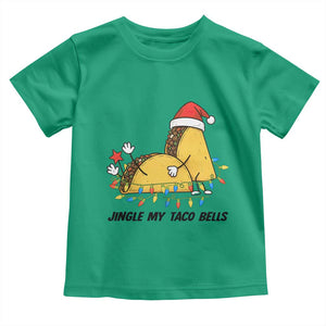 Funny Taco Christmas Toddler T Shirt Jingle My Taco Bells TS14 Irish Green Print Your Wear
