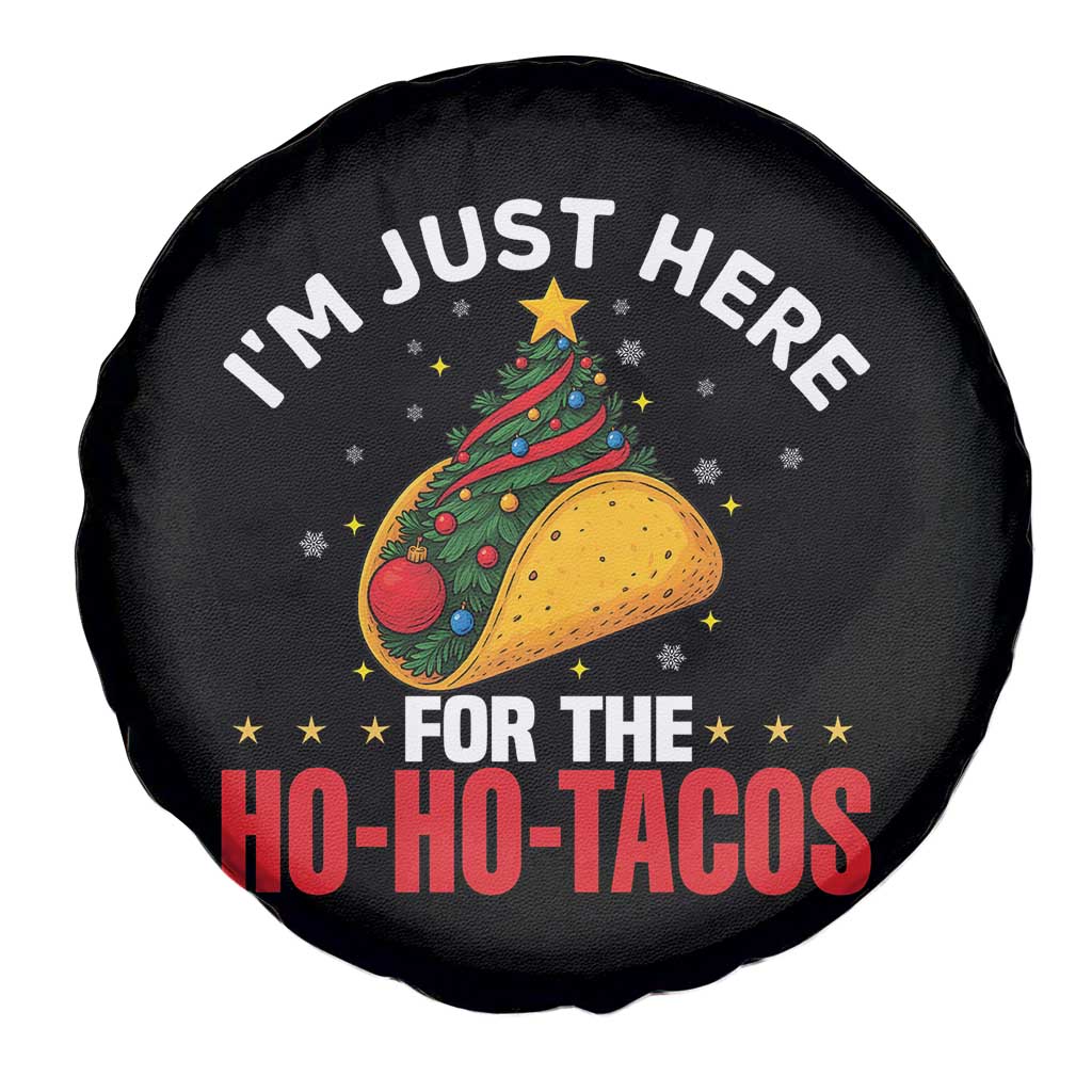 Funny Taco Christmas Spare Tire Cover I Am Just Here For The Ho Ho Tacos TS14 Print Your Wear