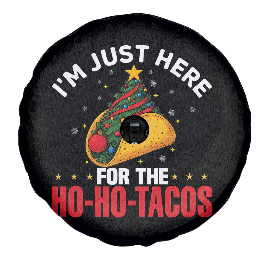 Funny Taco Christmas Spare Tire Cover I Am Just Here For The Ho Ho Tacos TS14 Print Your Wear