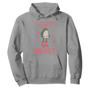 Funny Cowboy Frog Hoodie The Only Squat I'm Doin' Is Diddly TS14 Sport Gray Print Your Wear