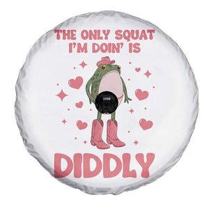 Funny Cowboy Frog Spare Tire Cover The Only Squat I'm Doin' Is Diddly TS14 Print Your Wear