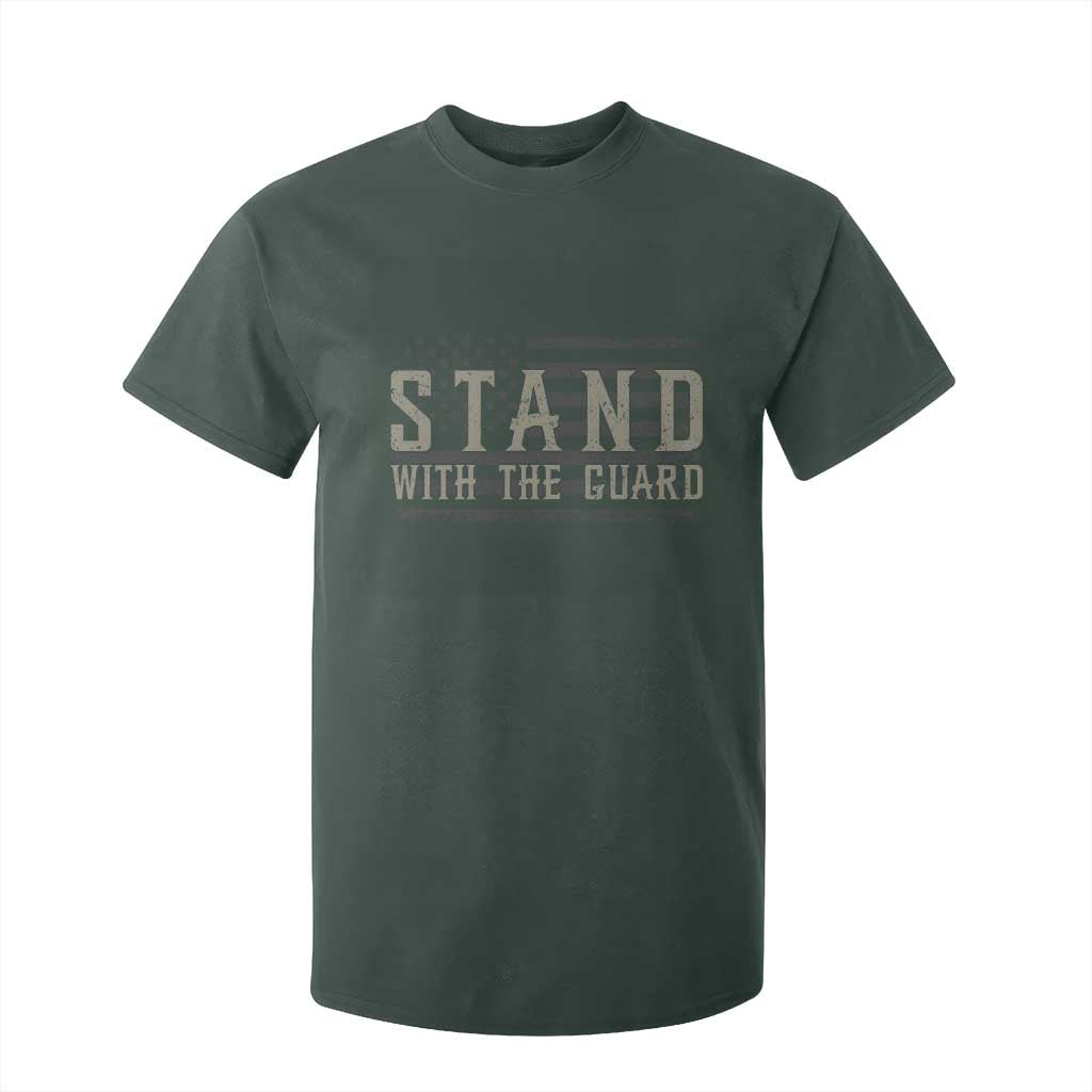 Stand With The Guard T Shirt For Kid DC Guardsmen TS14 Dark Forest Green Print Your Wear