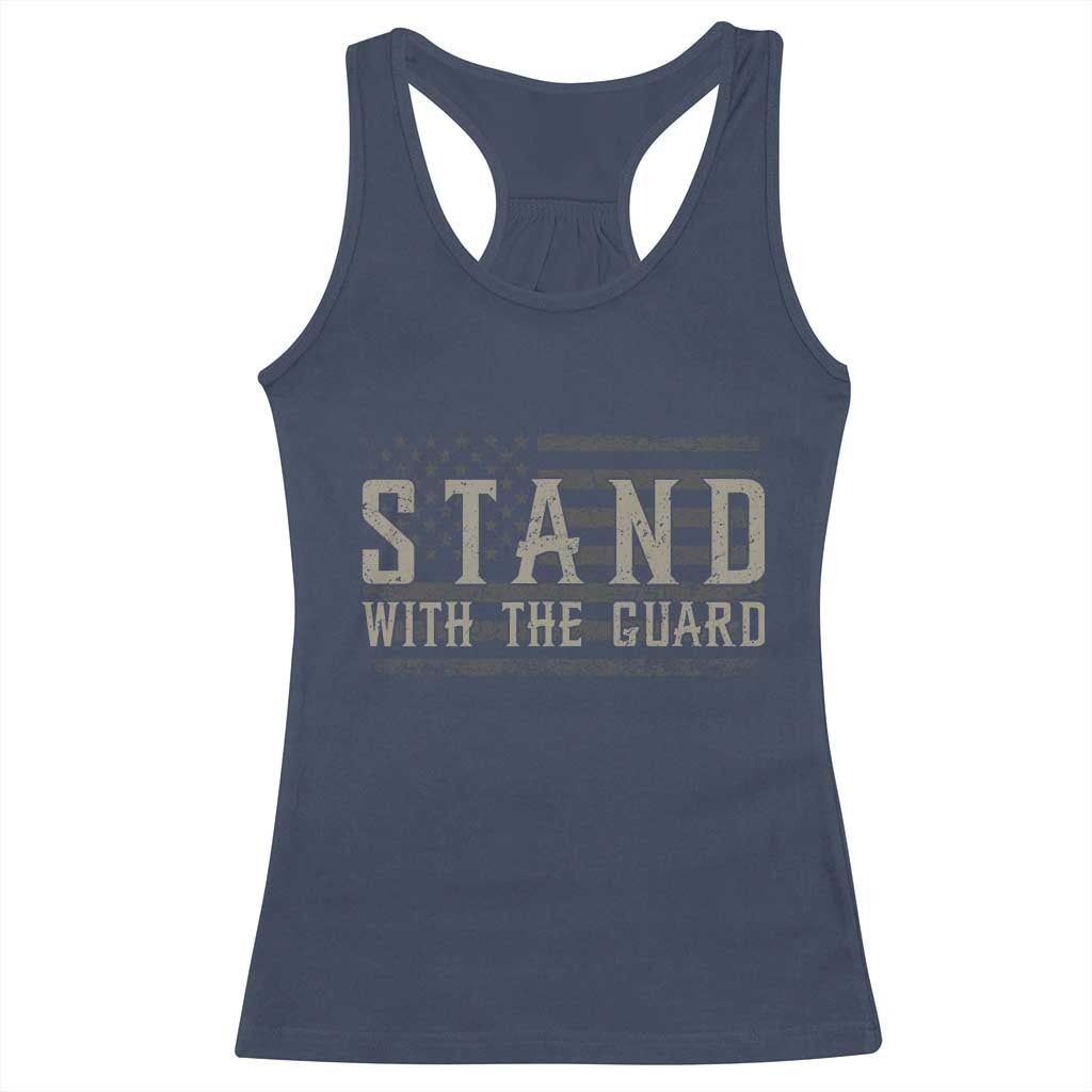 Stand With The Guard Racerback Tank Top DC Guardsmen TS14 Navy Print Your Wear