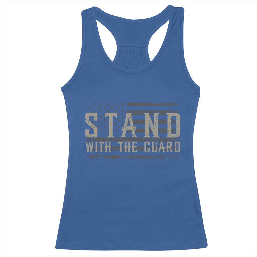 Stand With The Guard Racerback Tank Top DC Guardsmen TS14 Royal Blue Print Your Wear
