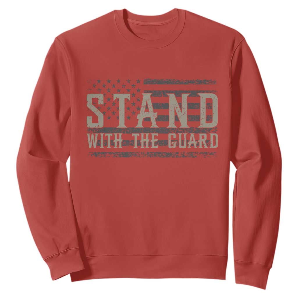 Stand With The Guard Sweatshirt DC Guardsmen TS14 Red Print Your Wear