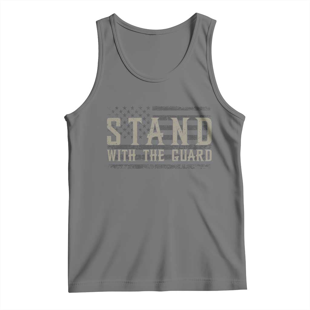 Stand With The Guard Tank Top DC Guardsmen TS14 Black Heather Print Your Wear