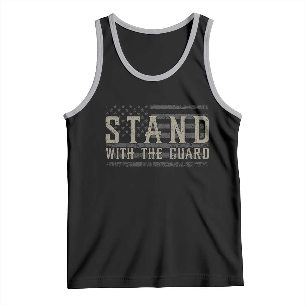 Stand With The Guard Tank Top DC Guardsmen TS14 Black Athletic Heather Print Your Wear