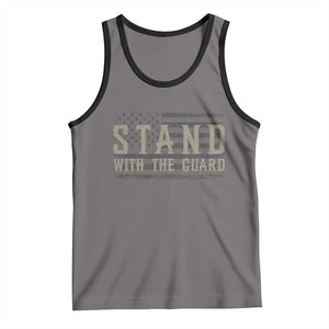 Stand With The Guard Tank Top DC Guardsmen TS14 Deep Heather Black Print Your Wear