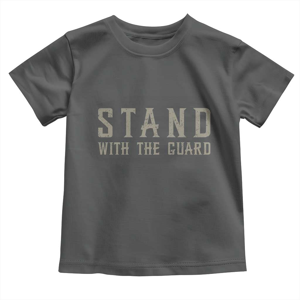 Stand With The Guard Toddler T Shirt DC Guardsmen TS14 Dark Heather Print Your Wear