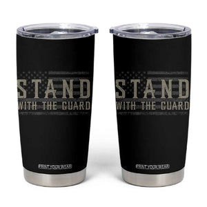 Stand With The Guard Tumbler Cup DC Guardsmen TS14 Black Print Your Wear