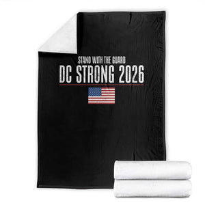 Stand With The Guard Throw Blanket DC Guardsmen 2026 TS14 Black Print Your Wear