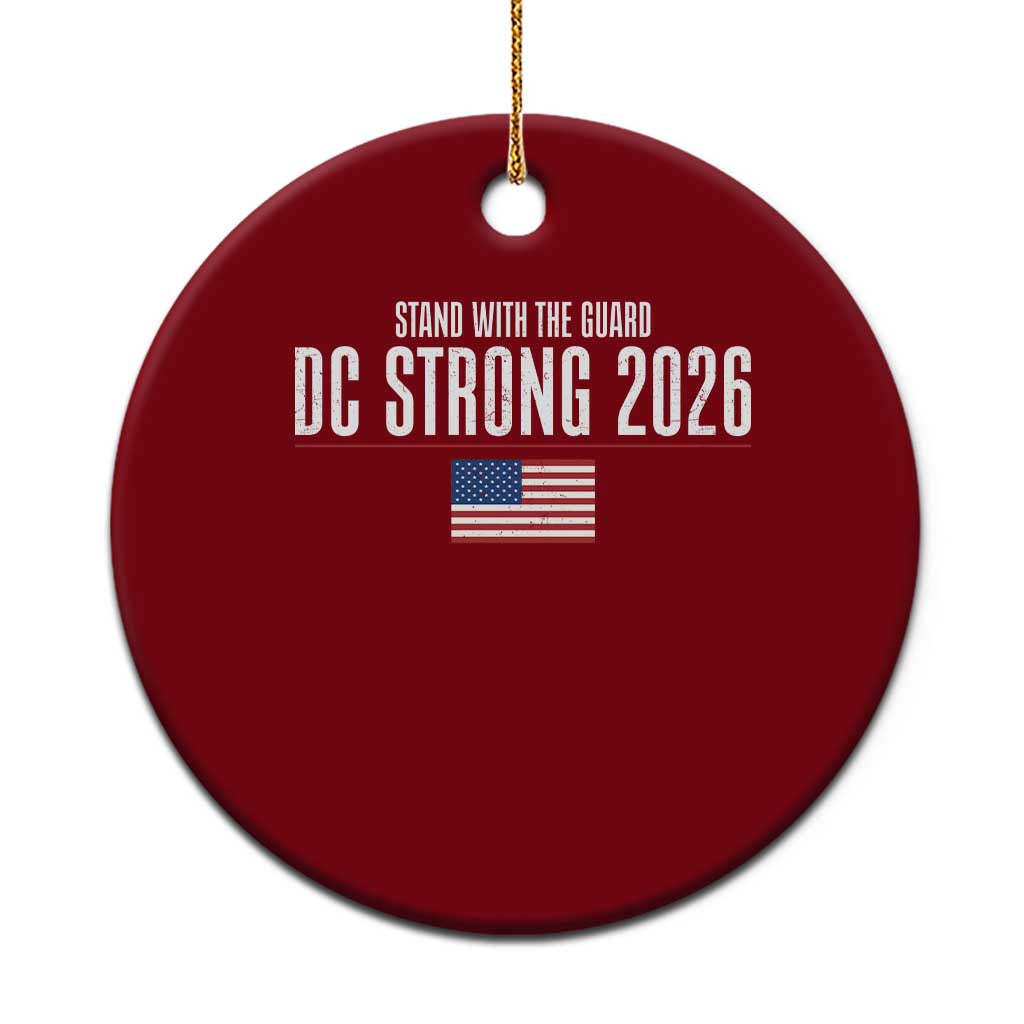 Stand With The Guard Ceramic Ornament DC Guardsmen 2026 TS14 1pc Red Print Your Wear