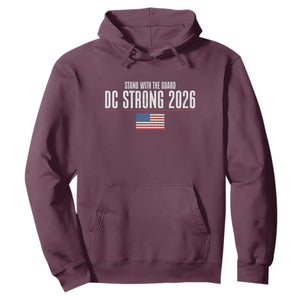 Stand With The Guard Hoodie DC Guardsmen 2026 TS14 Maroon Print Your Wear