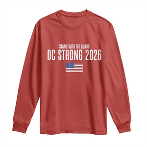 Stand With The Guard Long Sleeve Shirt DC Guardsmen 2026 TS14 Red Print Your Wear