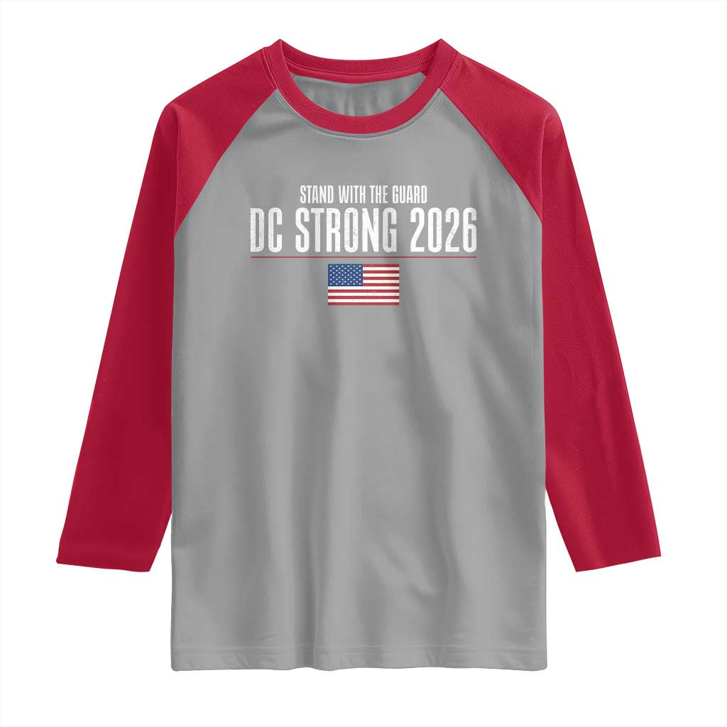 Stand With The Guard Raglan Shirt DC Guardsmen 2026 TS14 Sport Gray Red Print Your Wear