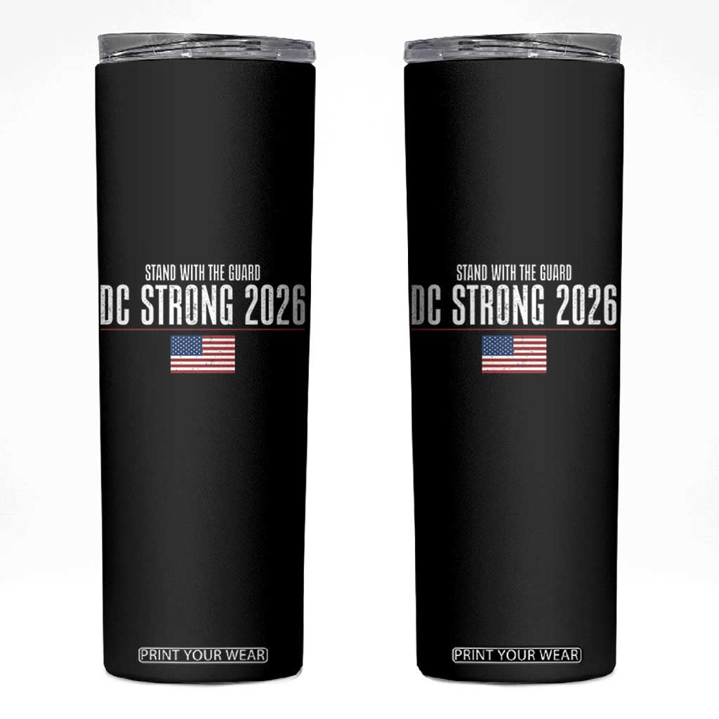 Stand With The Guard Skinny Tumbler DC Guardsmen 2026 TS14 Black Print Your Wear