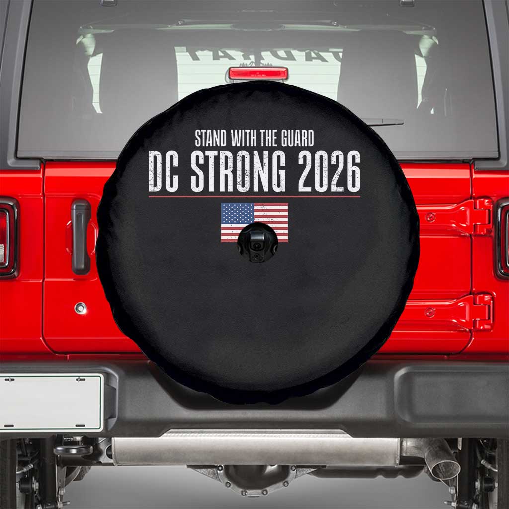 Stand With The Guard Spare Tire Cover DC Guardsmen 2026 TS14 Black Print Your Wear