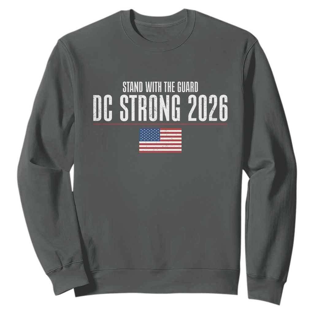 Stand With The Guard Sweatshirt DC Guardsmen 2026 TS14 Dark Heather Print Your Wear