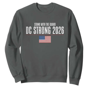 Stand With The Guard Sweatshirt DC Guardsmen 2026 TS14 Dark Heather Print Your Wear