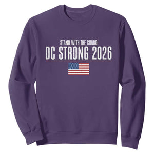 Stand With The Guard Sweatshirt DC Guardsmen 2026 TS14 Purple Print Your Wear