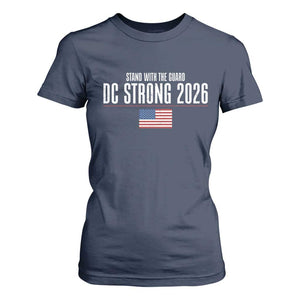 Stand With The Guard T Shirt For Women DC Guardsmen 2026 TS14 Navy Print Your Wear