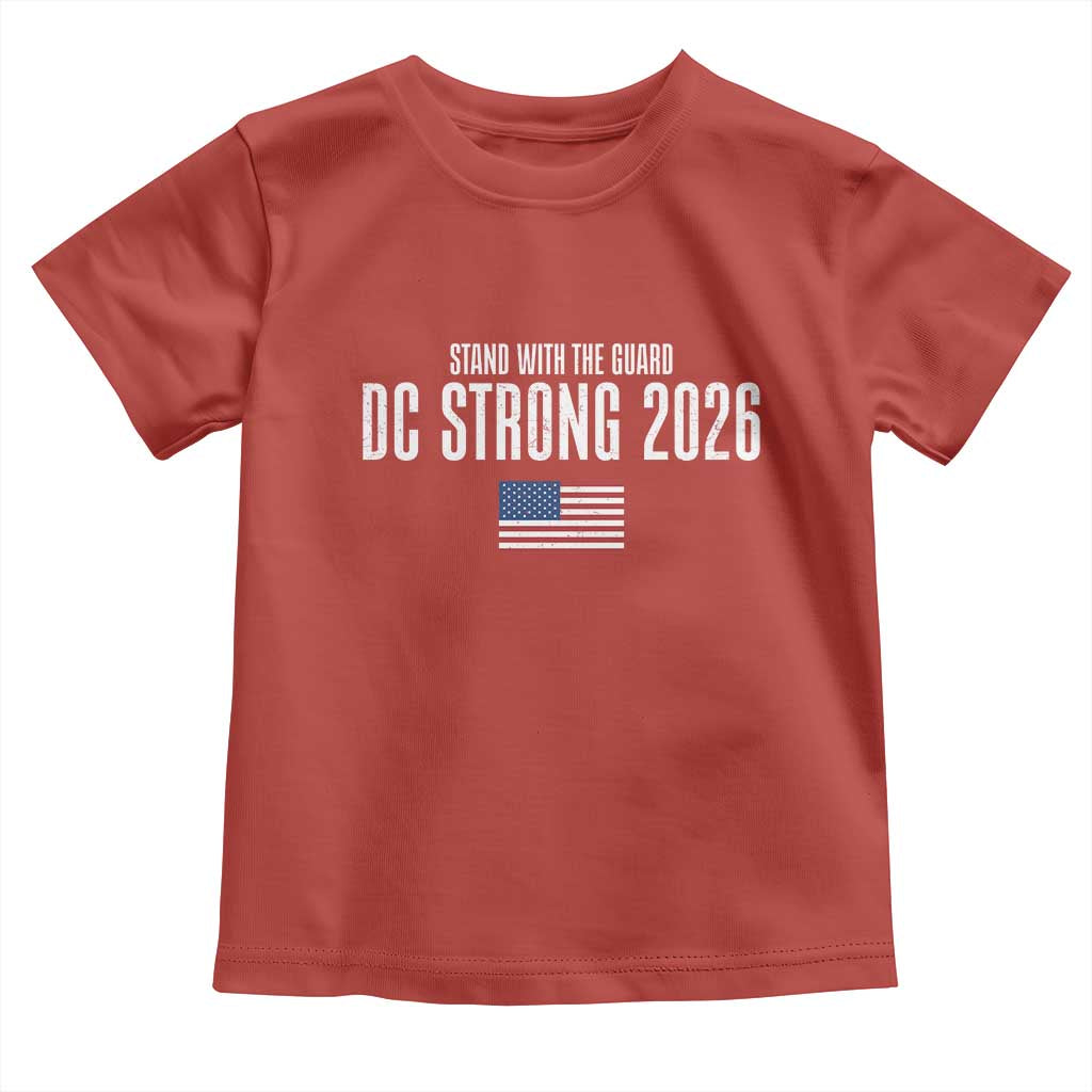 Stand With The Guard Toddler T Shirt DC Guardsmen 2026 TS14 Red Print Your Wear