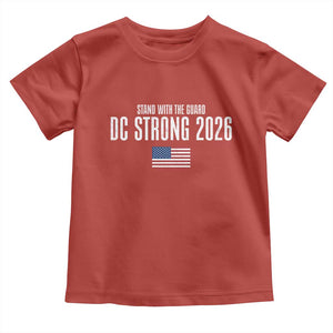 Stand With The Guard Toddler T Shirt DC Guardsmen 2026 TS14 Red Print Your Wear