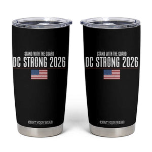 Stand With The Guard Tumbler Cup DC Guardsmen 2026 TS14 Black Print Your Wear