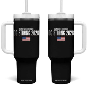 Stand With The Guard Tumbler With Handle DC Guardsmen 2026 TS14 One Size: 40 oz Black Print Your Wear