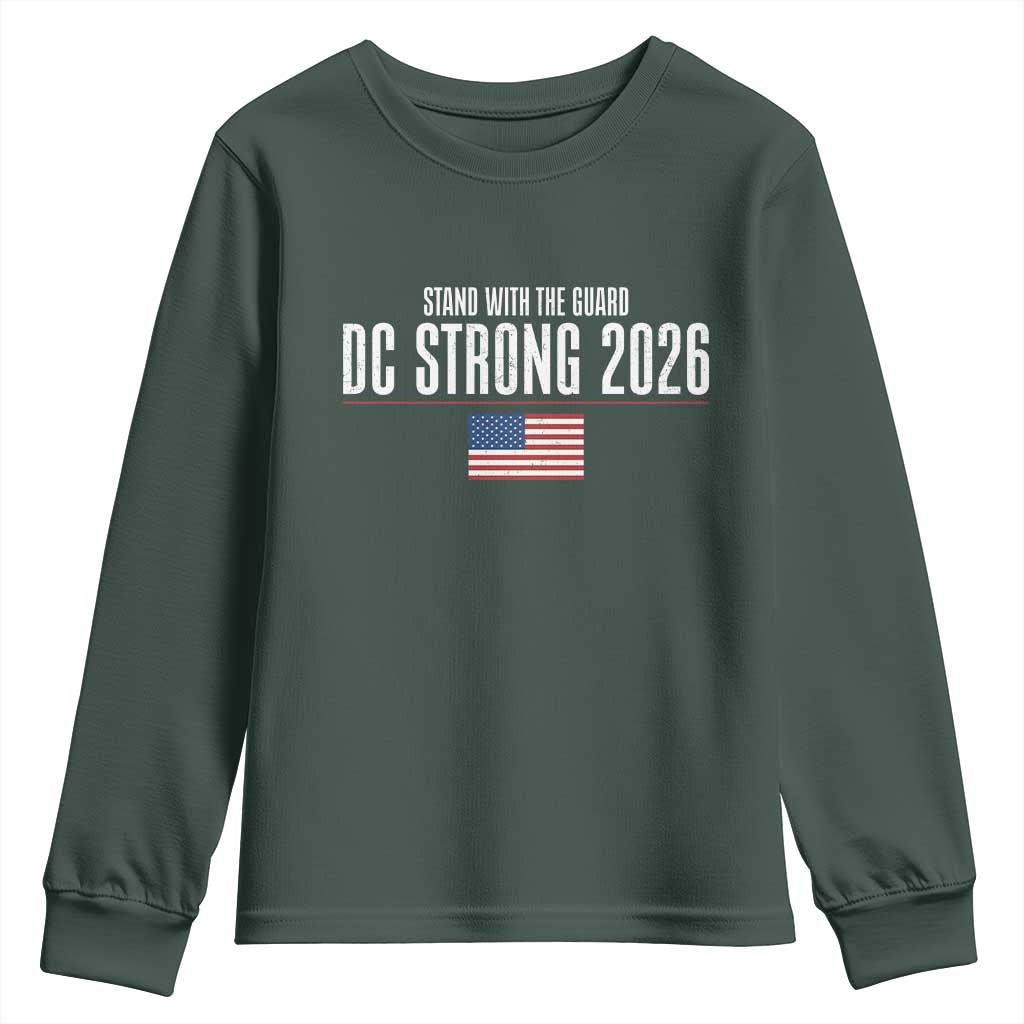 Stand With The Guard Youth Sweatshirt DC Guardsmen 2026 TS14 Dark Forest Green Print Your Wear