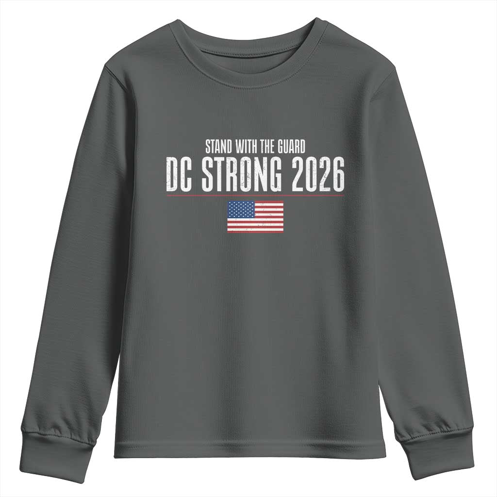 Stand With The Guard Youth Sweatshirt DC Guardsmen 2026 TS14 Dark Heather Print Your Wear
