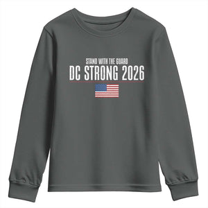 Stand With The Guard Youth Sweatshirt DC Guardsmen 2026 TS14 Dark Heather Print Your Wear