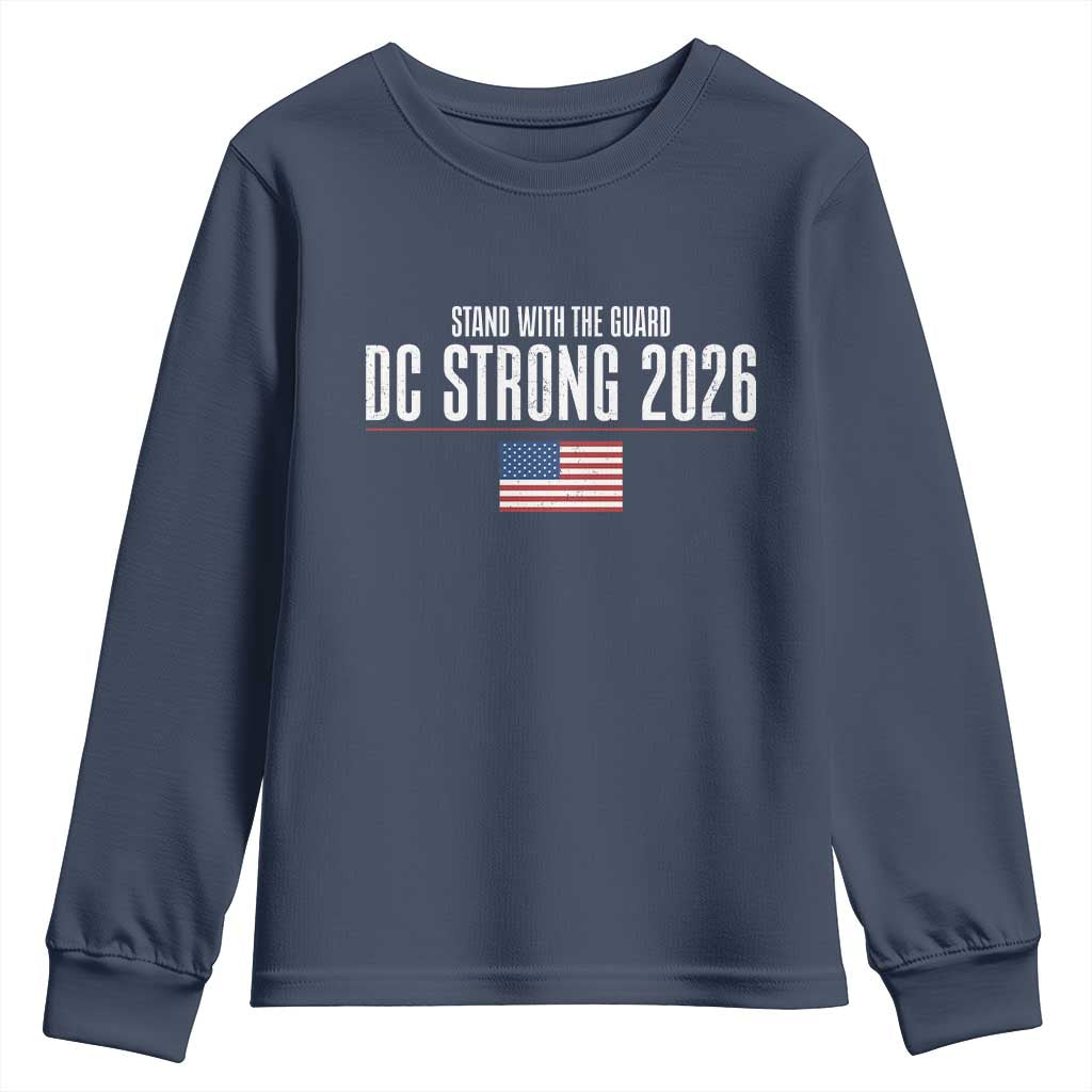 Stand With The Guard Youth Sweatshirt DC Guardsmen 2026 TS14 Navy Print Your Wear