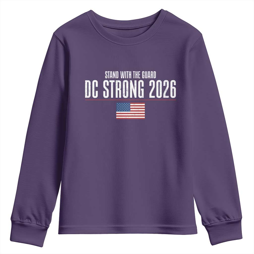 Stand With The Guard Youth Sweatshirt DC Guardsmen 2026 TS14 Purple Print Your Wear