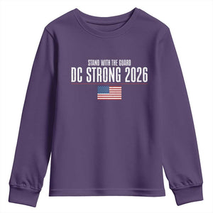 Stand With The Guard Youth Sweatshirt DC Guardsmen 2026 TS14 Purple Print Your Wear