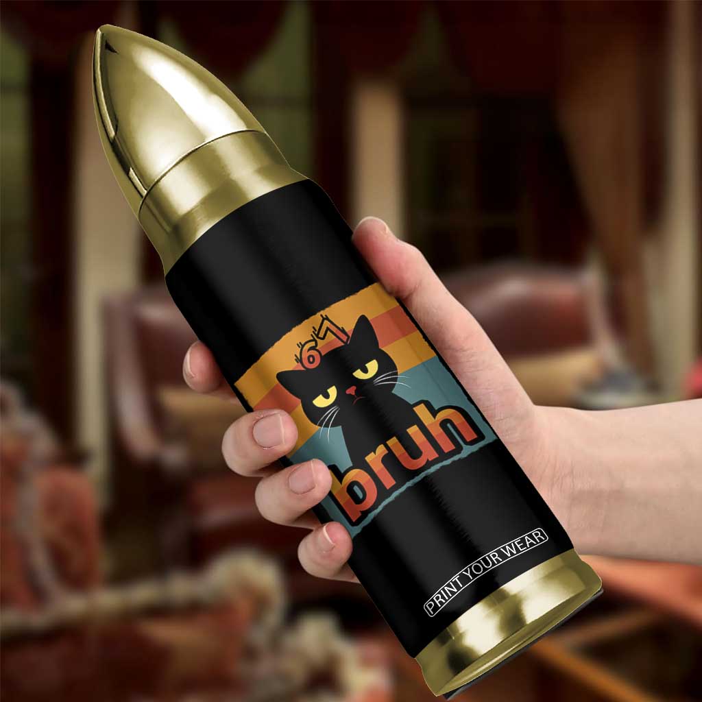 67 Six Seven Bruh Cat Meme Bullet Tumbler Cute Black Cat Funny Saying TS14 Print Your Wear