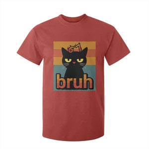67 Six Seven Bruh Cat Meme T Shirt For Kid Cute Black Cat Funny Saying TS14 Red Print Your Wear