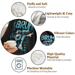 67 Bruh Meme Throw Blanket Funny Six Seven Italian Brainrot TS14 Print Your Wear